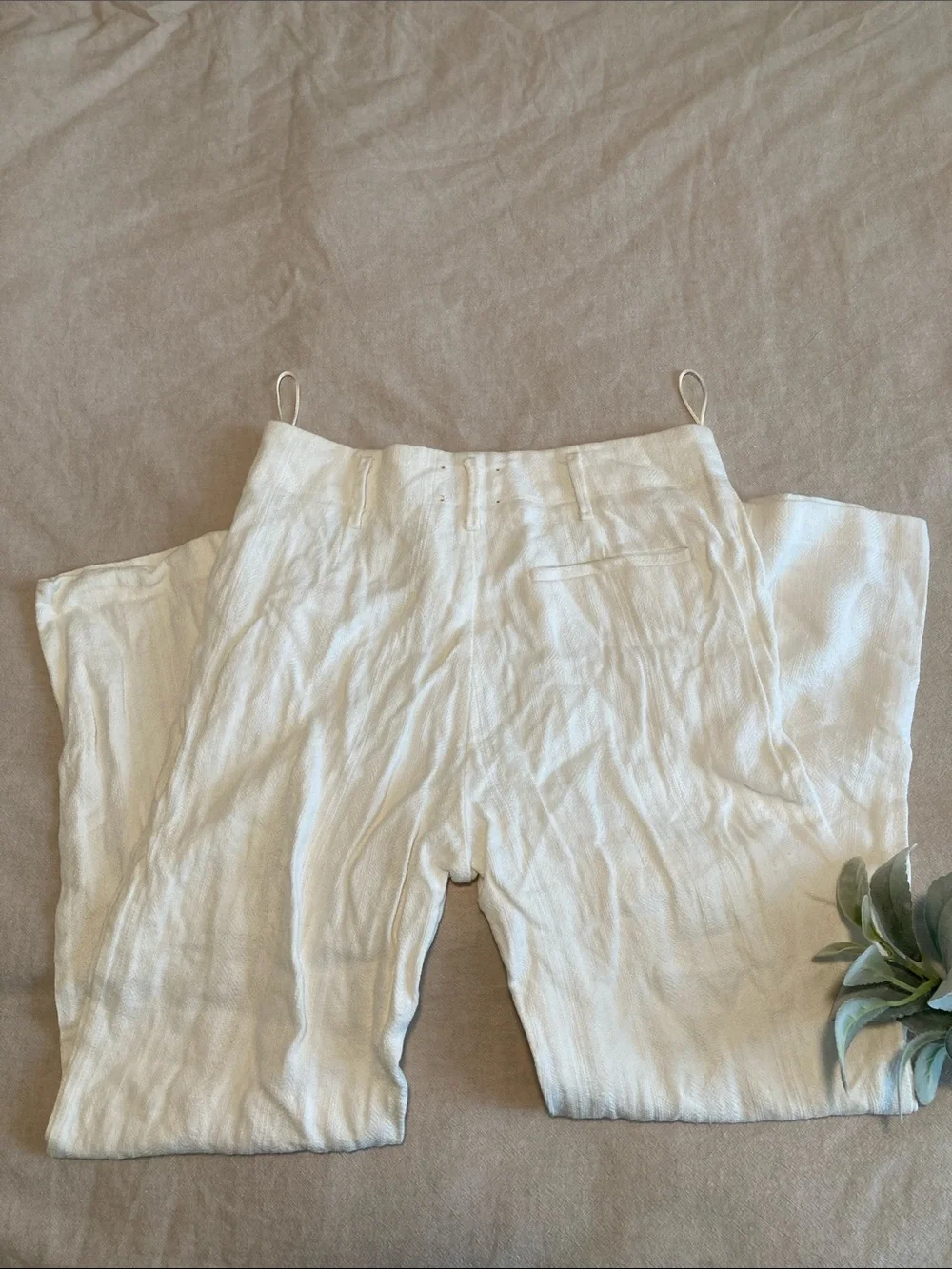 Forte Forte Women’s White Linen Casual Chinos